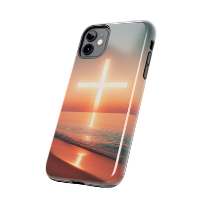 Cross in Sunset - Tough Phone Cases