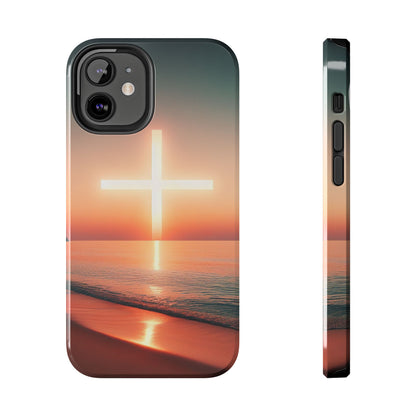 Cross in Sunset - Tough Phone Cases