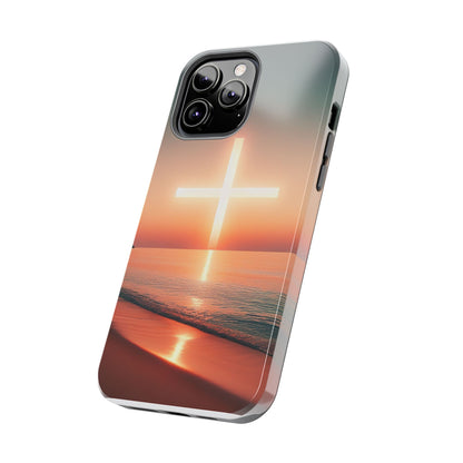 Cross in Sunset - Tough Phone Cases