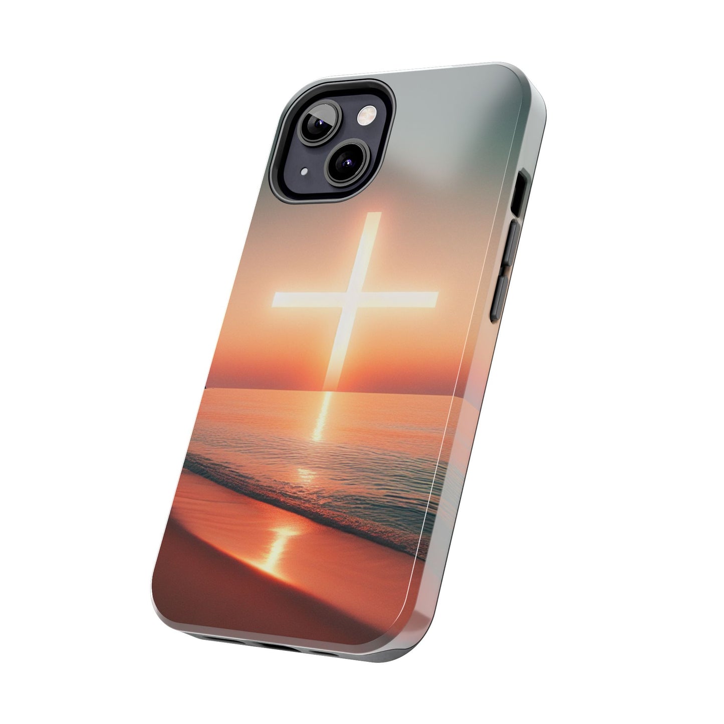 Cross in Sunset - Tough Phone Cases