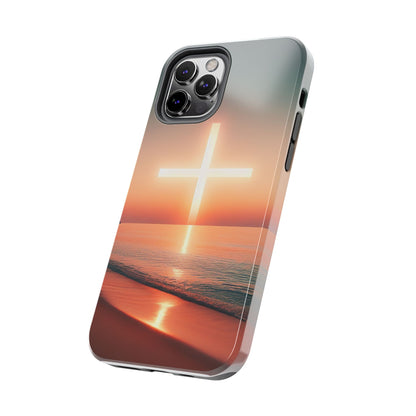 Cross in Sunset - Tough Phone Cases