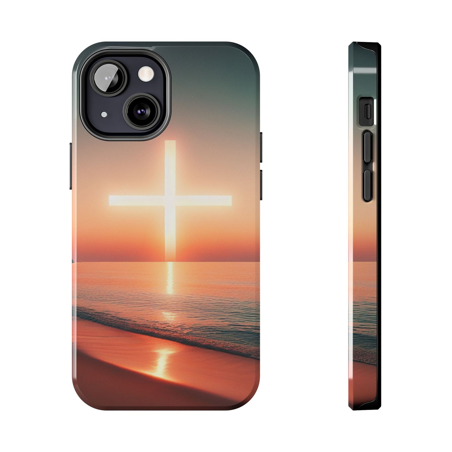 Cross in Sunset - Tough Phone Cases