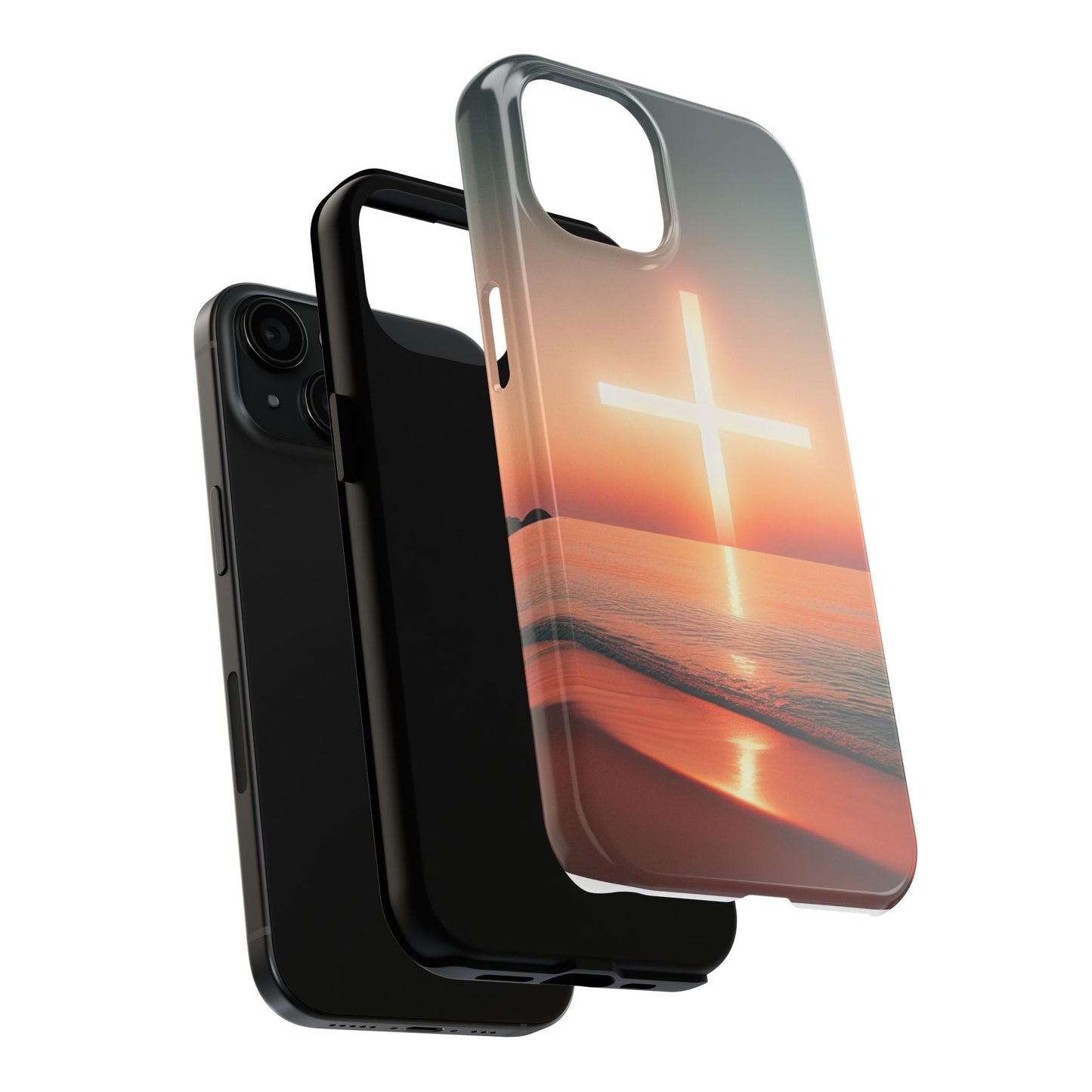 Cross in Sunset - Tough Phone Cases