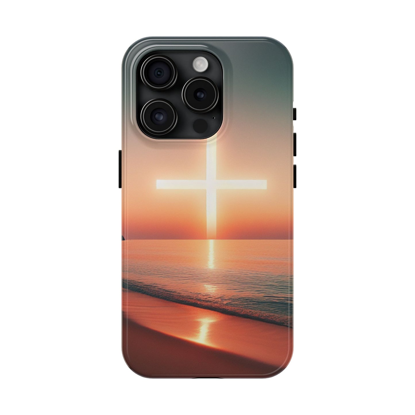 Cross in Sunset - Tough Phone Cases