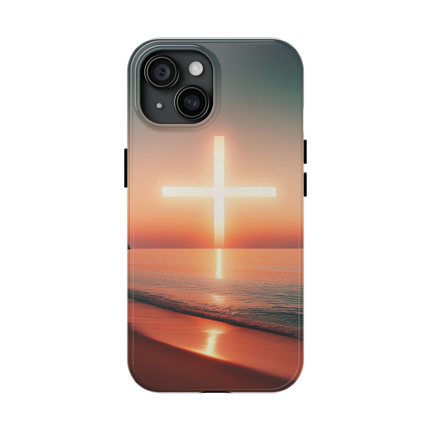 Cross in Sunset - Tough Phone Cases