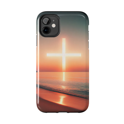 Cross in Sunset - Tough Phone Cases