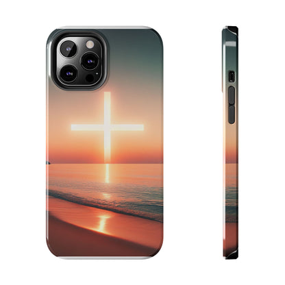 Cross in Sunset - Tough Phone Cases