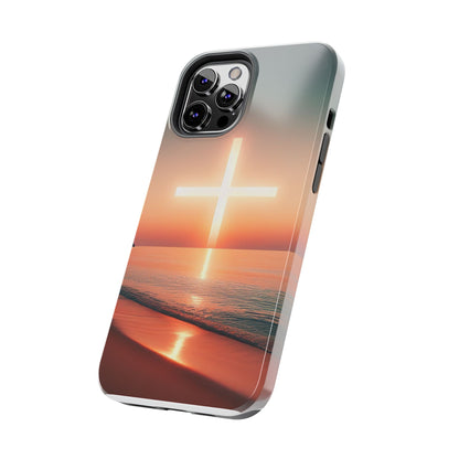 Cross in Sunset - Tough Phone Cases