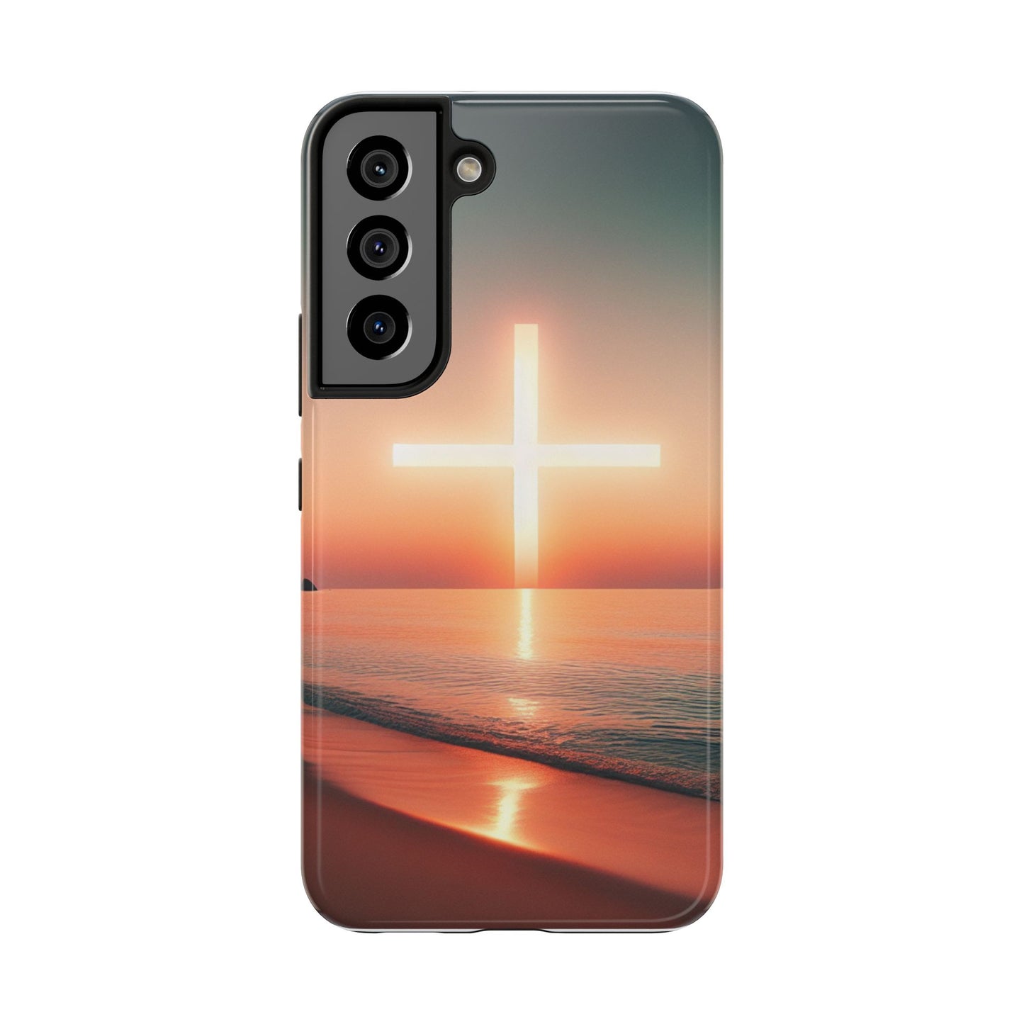 Cross in Sunset - Tough Phone Cases