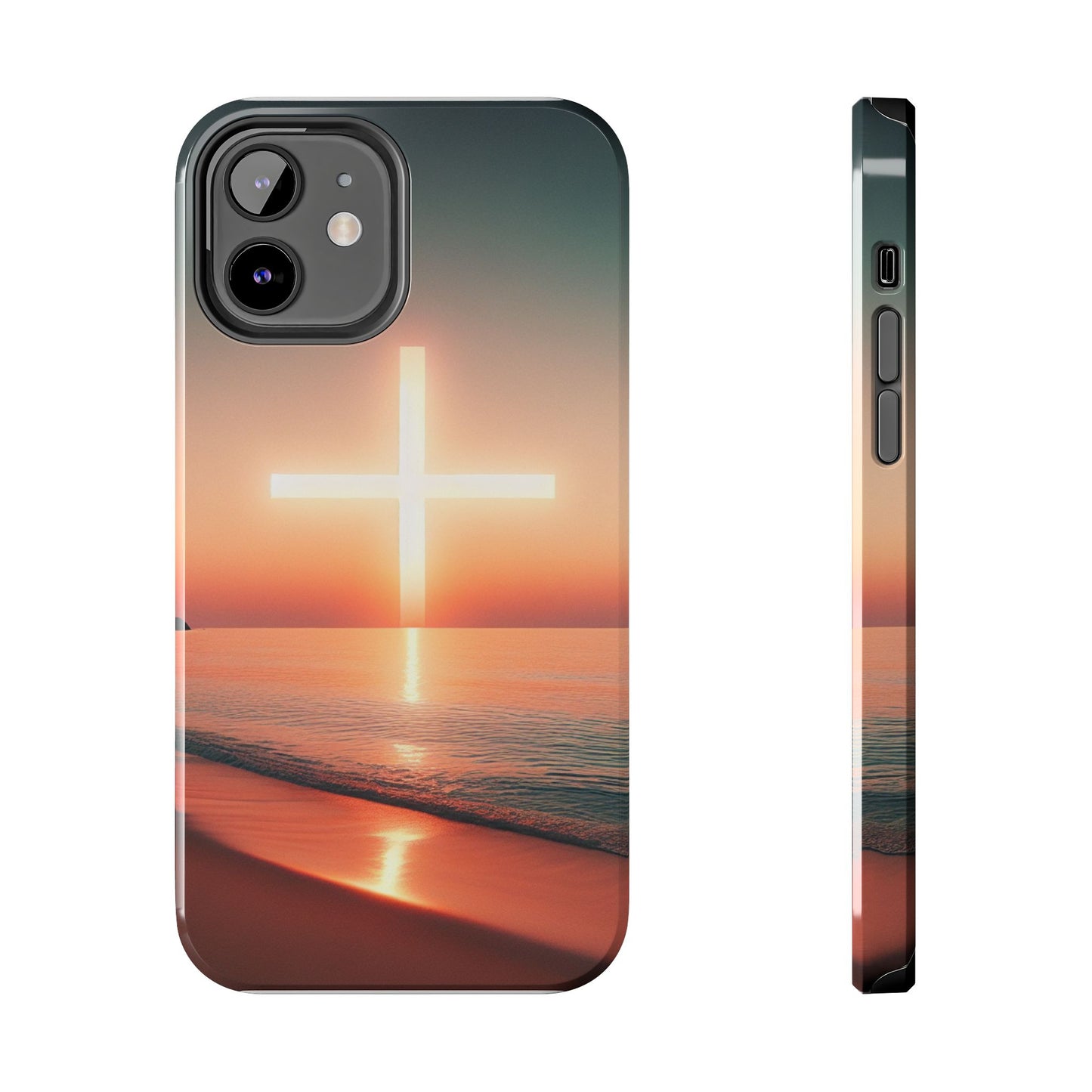 Cross in Sunset - Tough Phone Cases