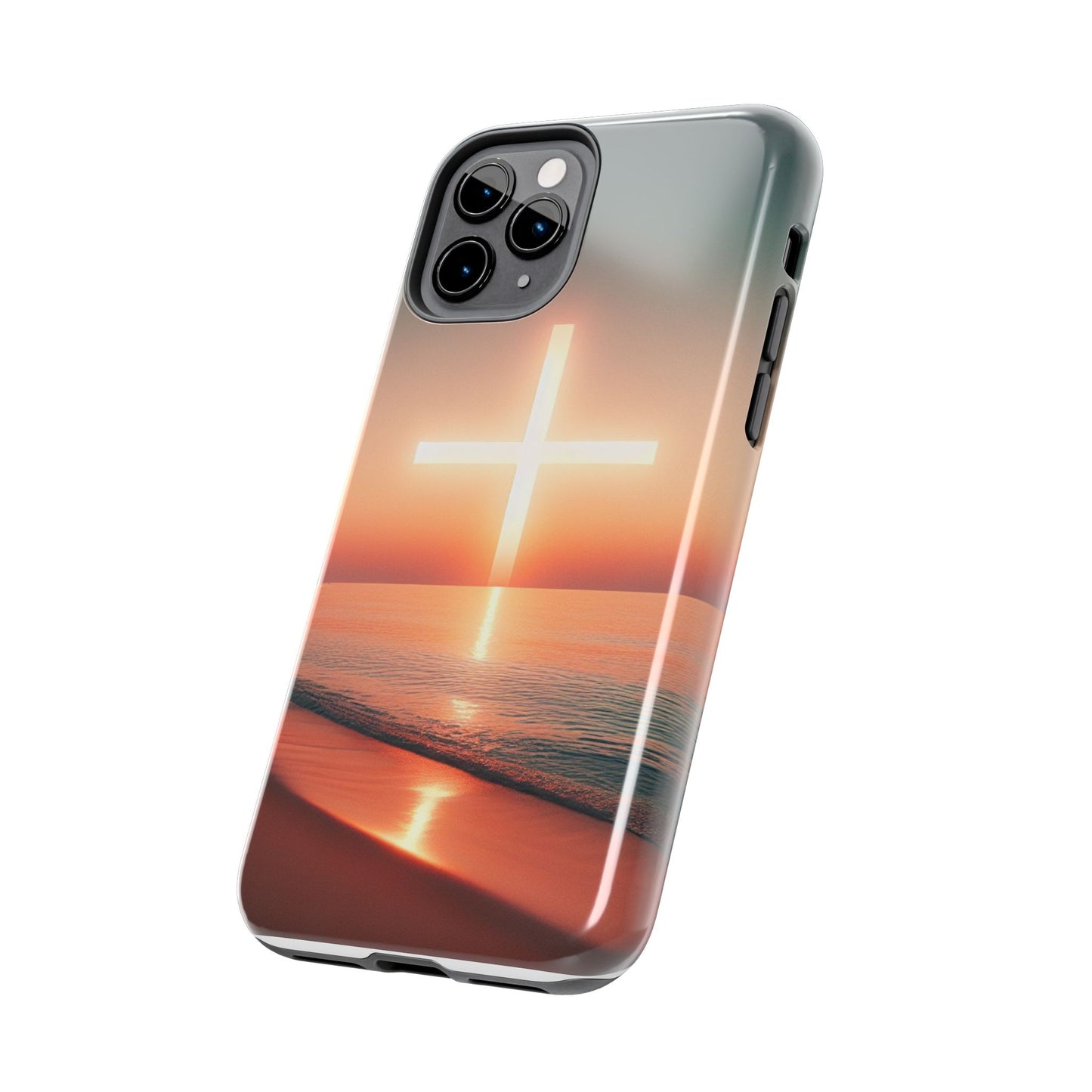 Cross in Sunset - Tough Phone Cases