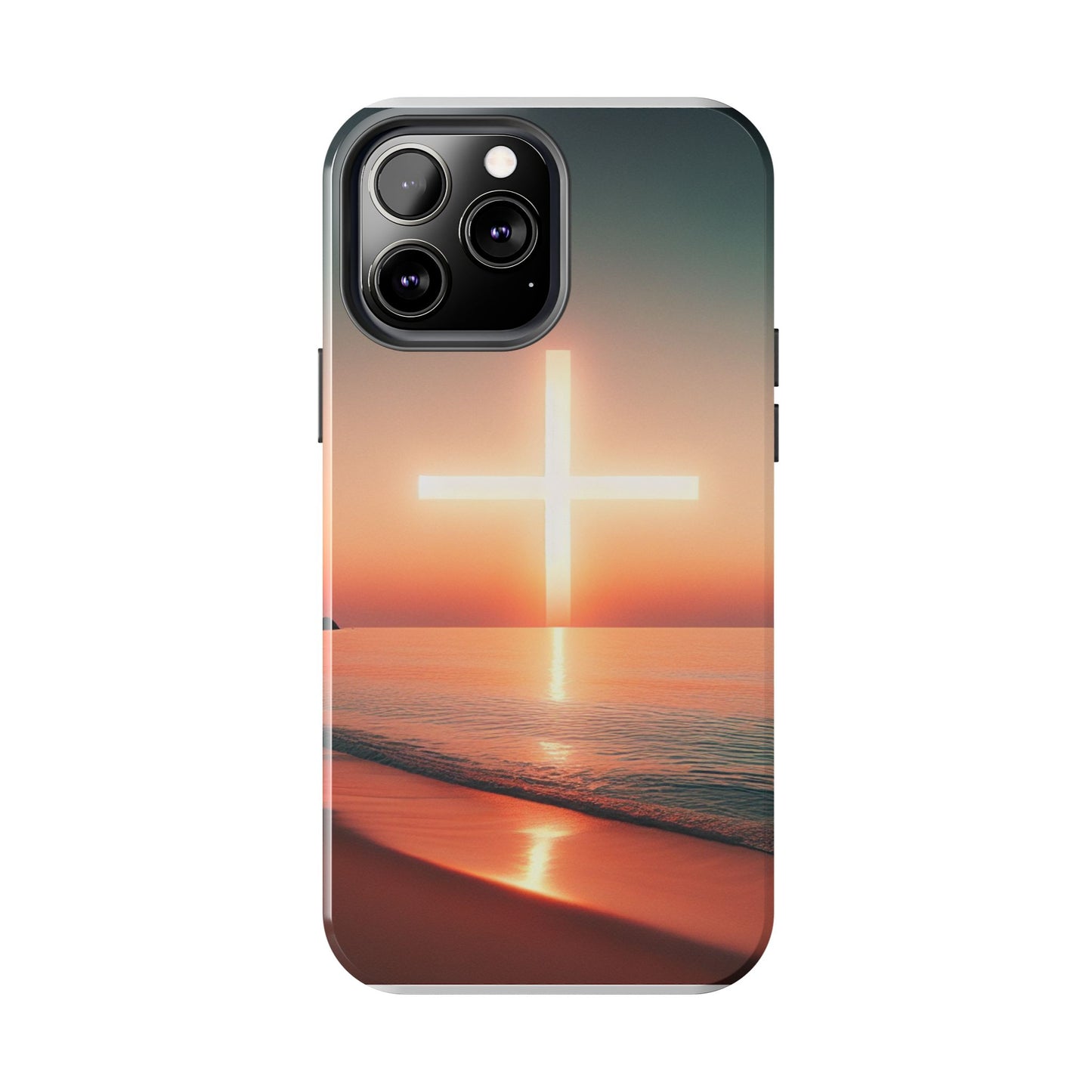 Cross in Sunset - Tough Phone Cases