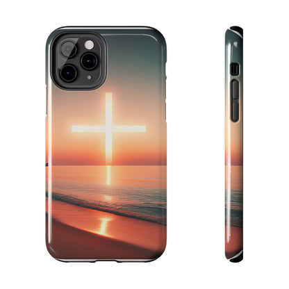 Cross in Sunset - Tough Phone Cases