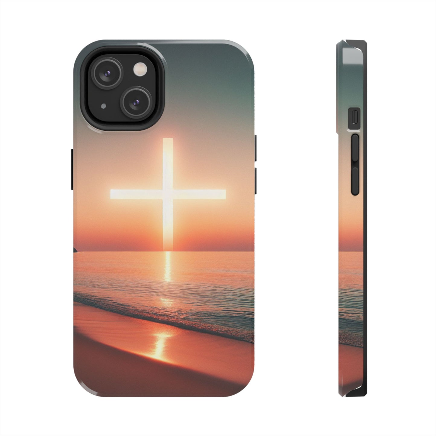 Cross in Sunset - Tough Phone Cases