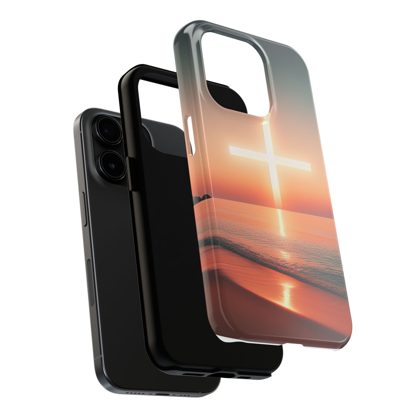 Cross in Sunset - Tough Phone Cases