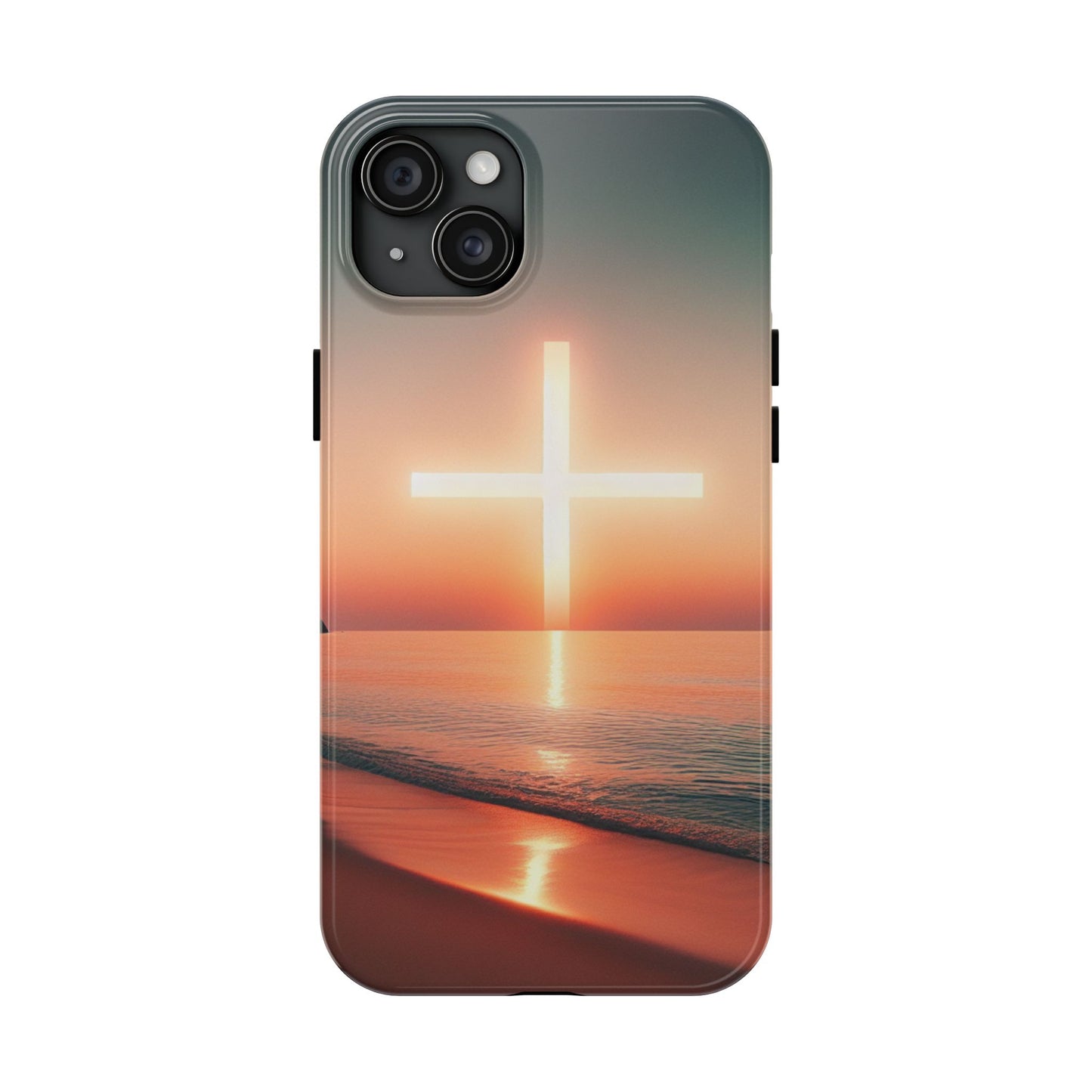 Cross in Sunset - Tough Phone Cases