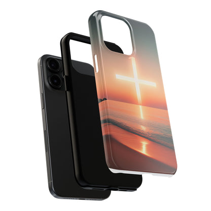 Cross in Sunset - Tough Phone Cases