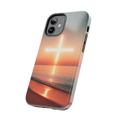 Cross in Sunset - Tough Phone Cases