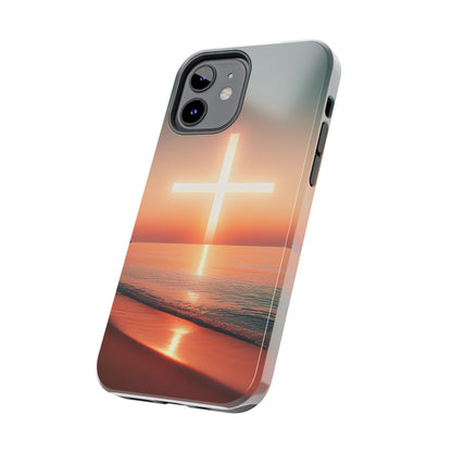 Cross in Sunset - Tough Phone Cases