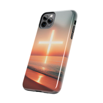 Cross in Sunset - Tough Phone Cases