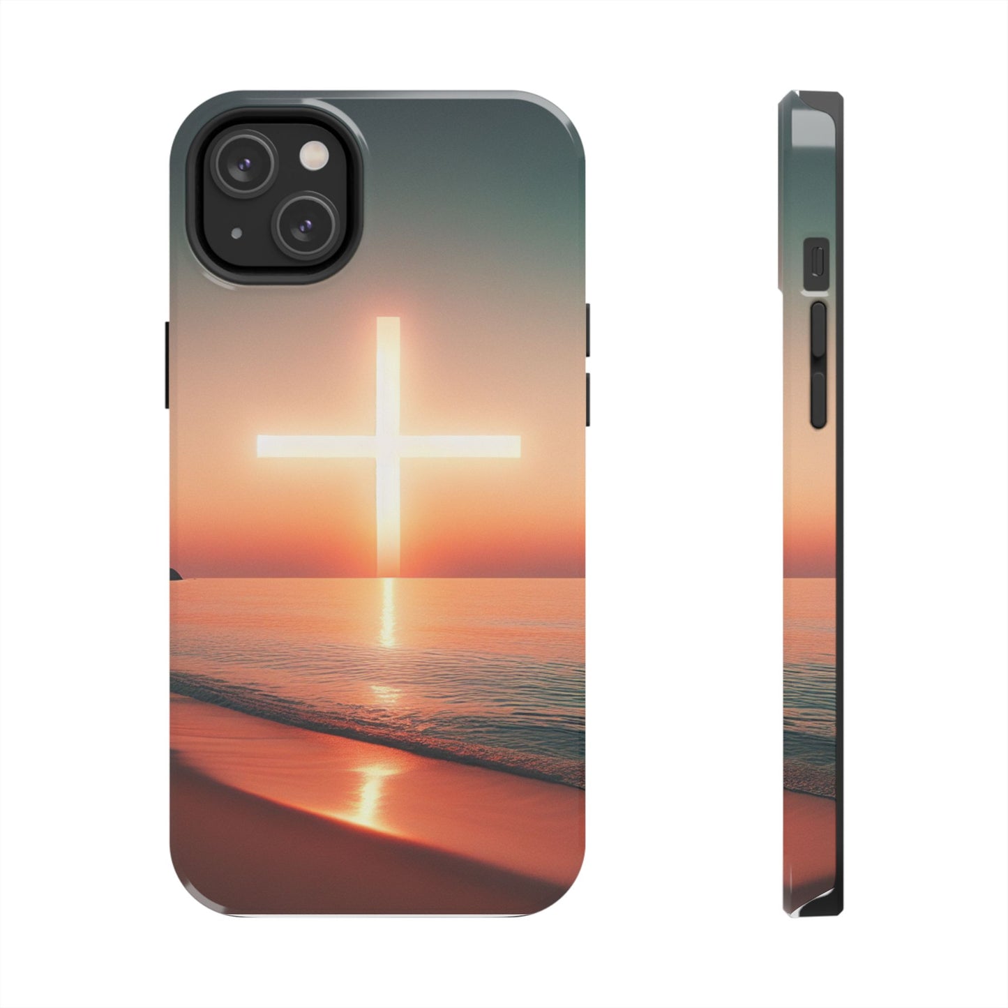 Cross in Sunset - Tough Phone Cases